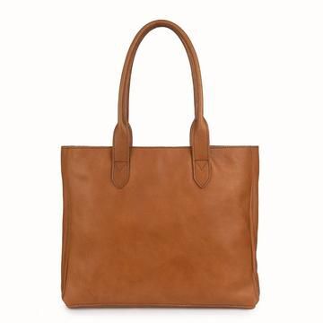Heena brown leather tote